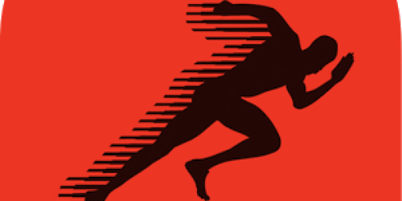 Running Man red square logo